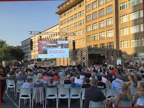 Campus-Kino im Innenhof der Stasi Zentral, Foto: AS