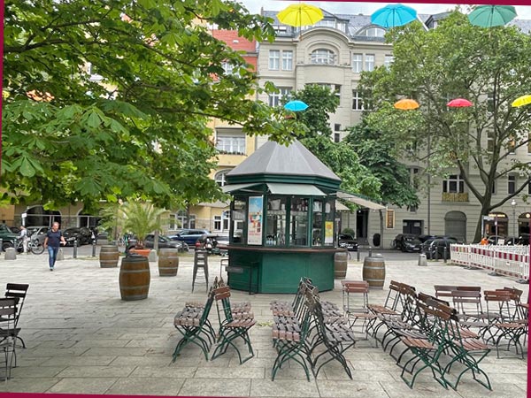 Kiosk auf dem Walter-Benjamin-Platz (Foto: AS)