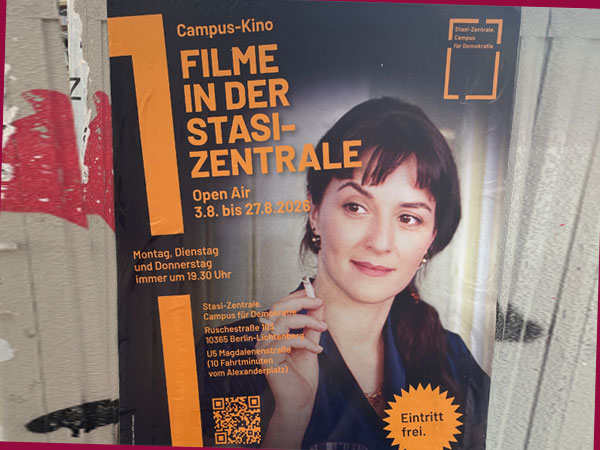 Campus-Kino-Plakat 2026 mit Martina Gedeck (Foto: AS)